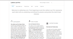 Desktop Screenshot of lublinerlaw.com
