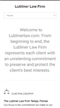 Mobile Screenshot of lublinerlaw.com