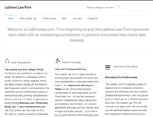 Tablet Screenshot of lublinerlaw.com